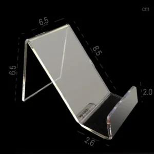 New Portable Acrylic Phone Holder Transparent Rack Stand Display Stand Desk Org