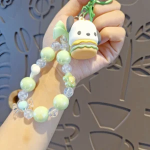 Kawaii Sanrio Family Cartoon Phone Charm, Keychain, Hello Kitty is the Best Gif