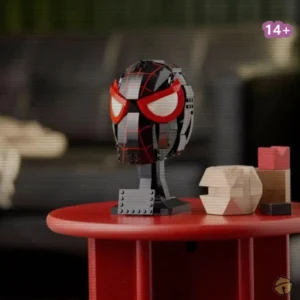 NEW Birthday Miles Helmet Mask Morales Puzzle DIY Model Creative Bricks Assembl