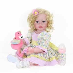 Happy Birthday Girl Reborn Toddler Doll – 22” Lifelike Toddler Doll with Rooted