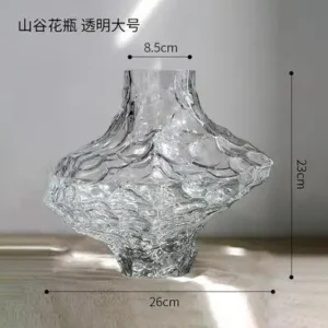 Room Decoration Art Irregular Glass Vases Desktop Flower Arrangement Vases Home
