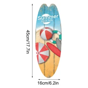 Wooden Surfboard Decor Home Wooden Surfboard Wall Sign Exquisite Appearance Wal